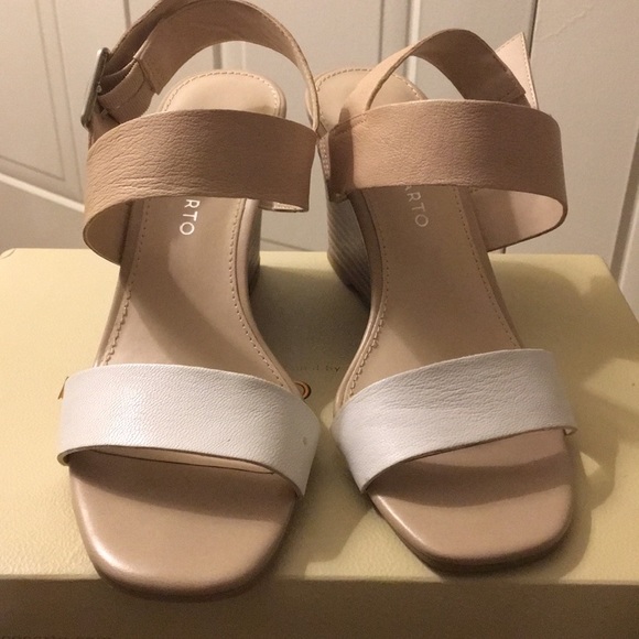franco sarto nude wedges